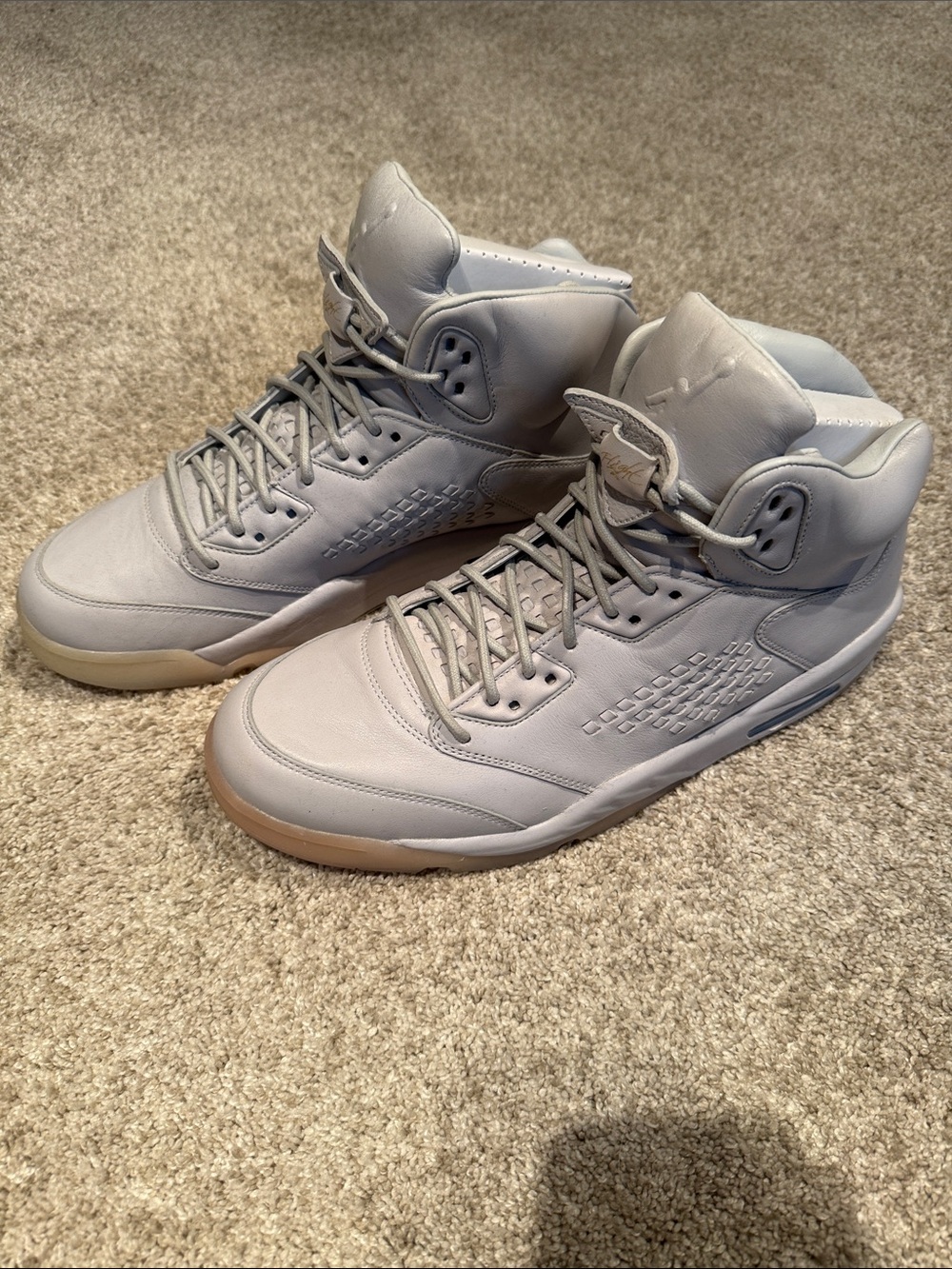 Jordan 5 Retro Pure Platinum. Never worn. No box.